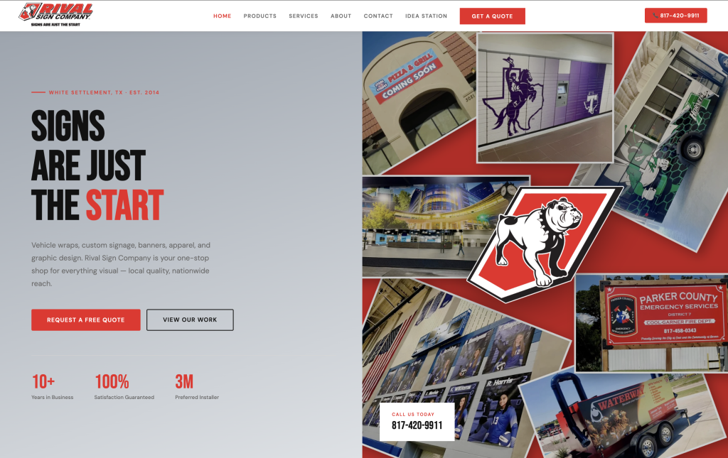 custom website development Dallas